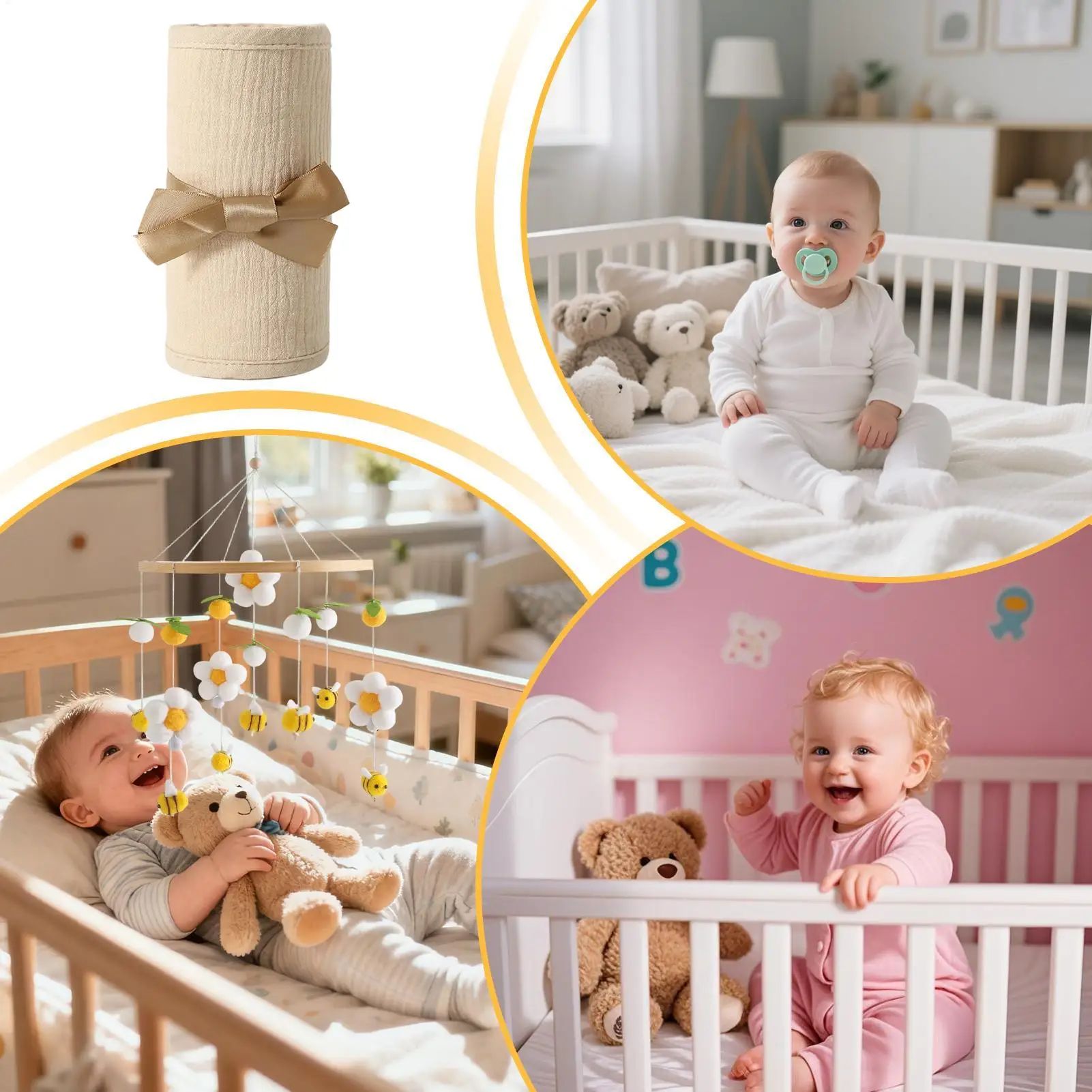 cot-rail-protector-2-pieces-breathable-cotton-gauze-adjustable-straps-bed-edge-guard-for-bedroom-living-room-warm-seasons-indoor