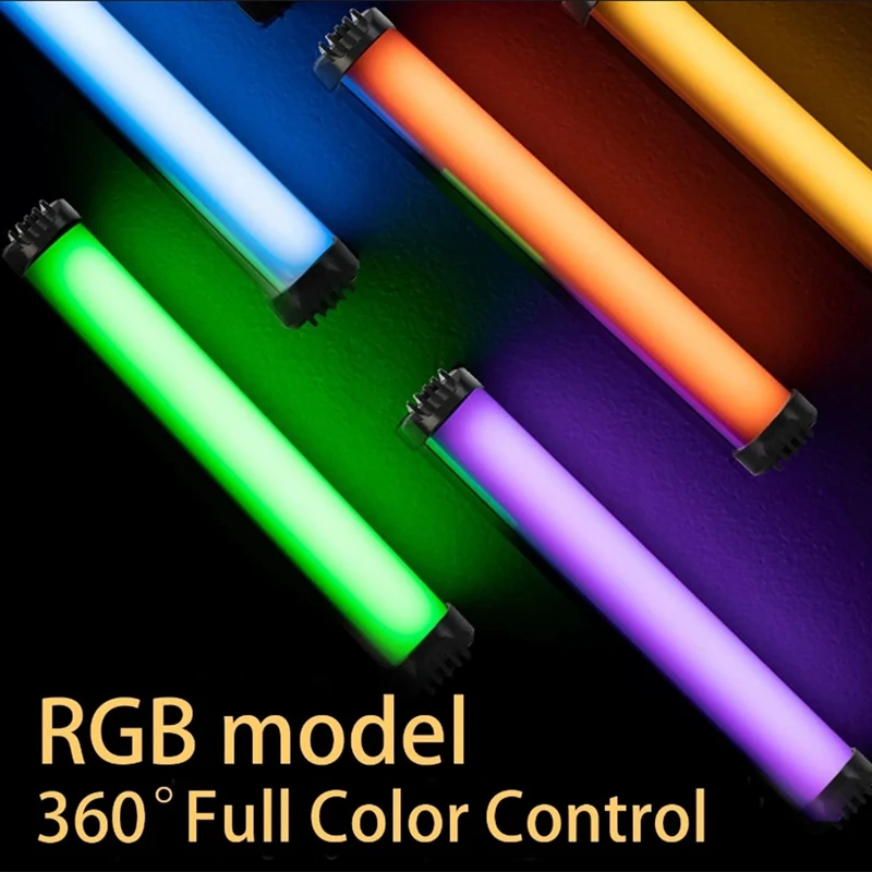 RGB 휴대용 LED 필 라이트, 사진 조명용 USB 충전식 LED 라이트, LED 비디오 라이트, 플래시 라이트, 2700-7500K