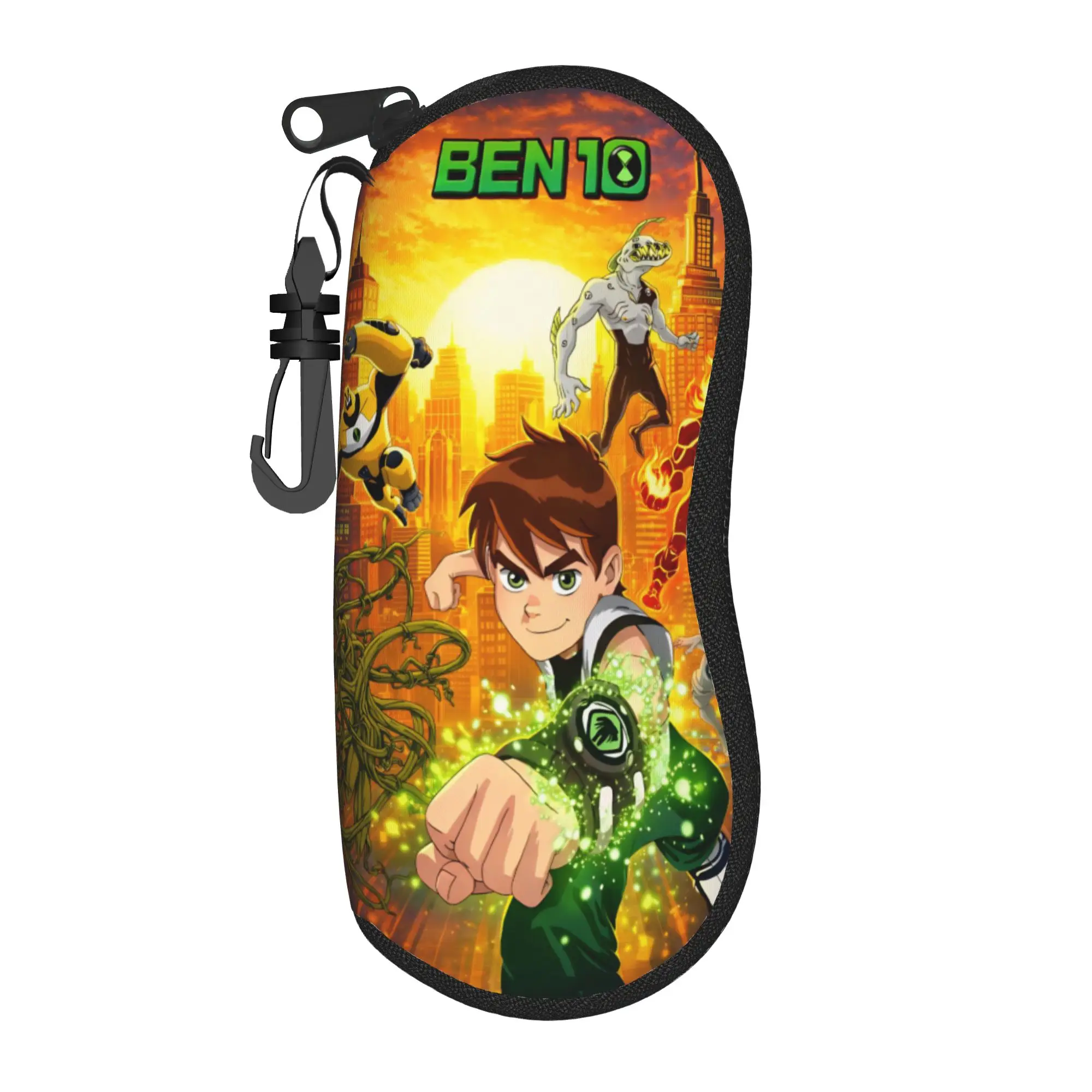Ben 10 Cartoon Merchandise Glasses Case for Women Men New Zipper  Glasses Storage Box Protector Sunglasses Box