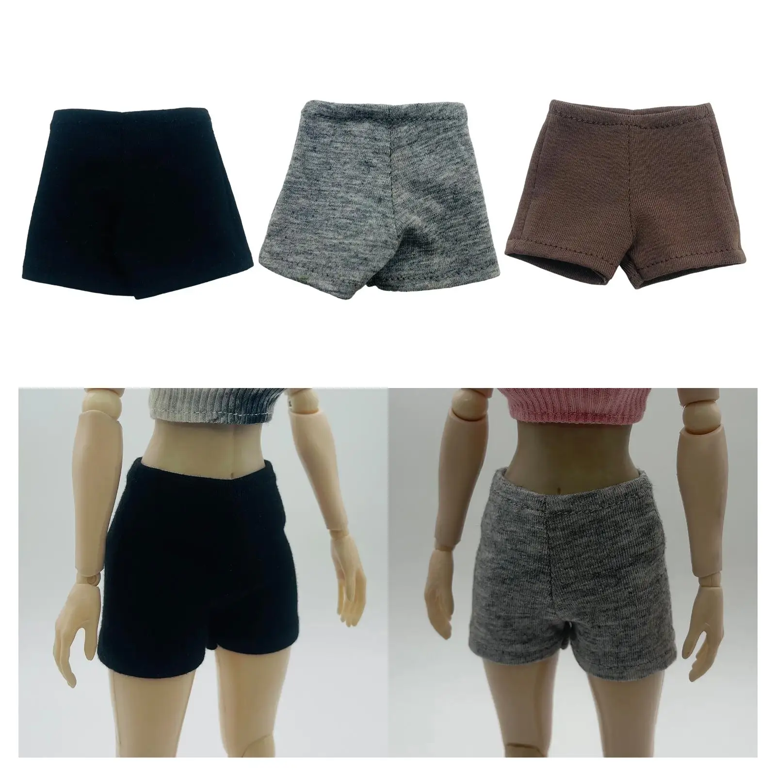 Mini pantalons courts miniatures pour figurine de poupées féminines de 12 pouces, échelle 1:6