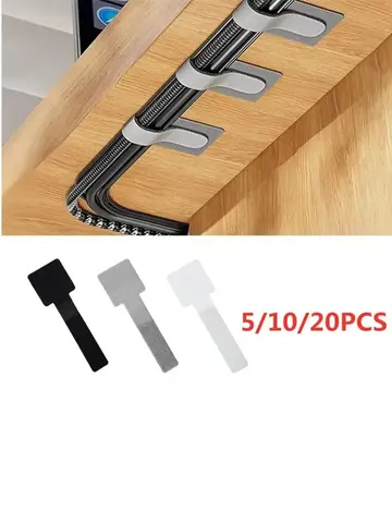 New Reusable Cable Ties Ties Self-Adhesive Power Cord Cable Holder Adjustable Cord Storage Desktop Organiser Manager