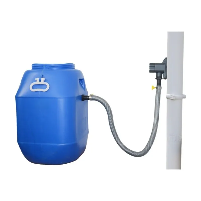 AB41-Rainwater Collector Downspout Diverter Kit For 70-110Mm Pipes Roof Collection System Heavy-Duty PVC Rain Barrel Diverter
