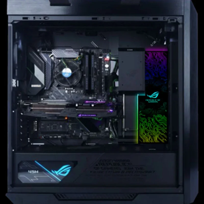 ROG GX601 Case RGB Lighting Panel Customizable Strix Helios PSU GPU Bracket ARGB Light Board MOD PC Gamer Plate AURA SYNC