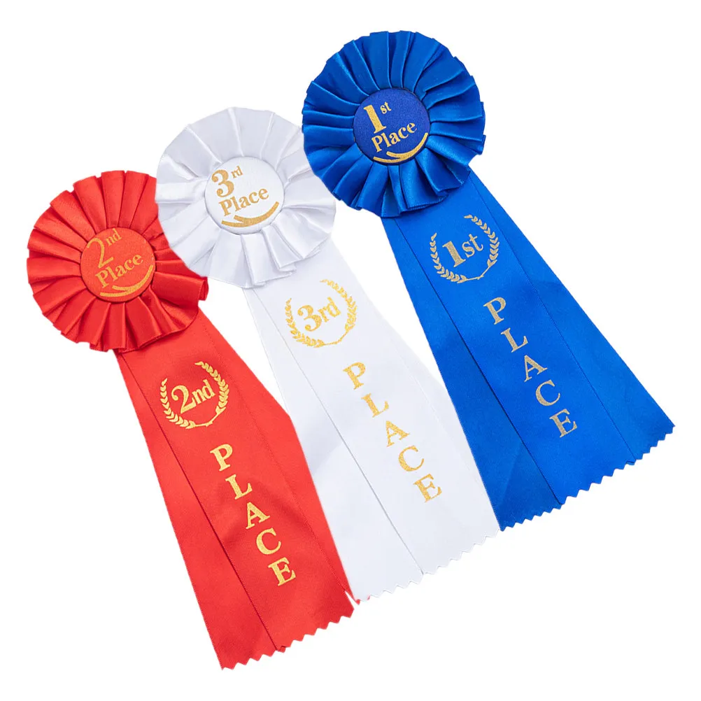 

Набор из 3 медалей для спортивных мероприятий с прочными цветными лентами, награды для вечеринок, призы, ленты для награждения, баскетбольные кубки