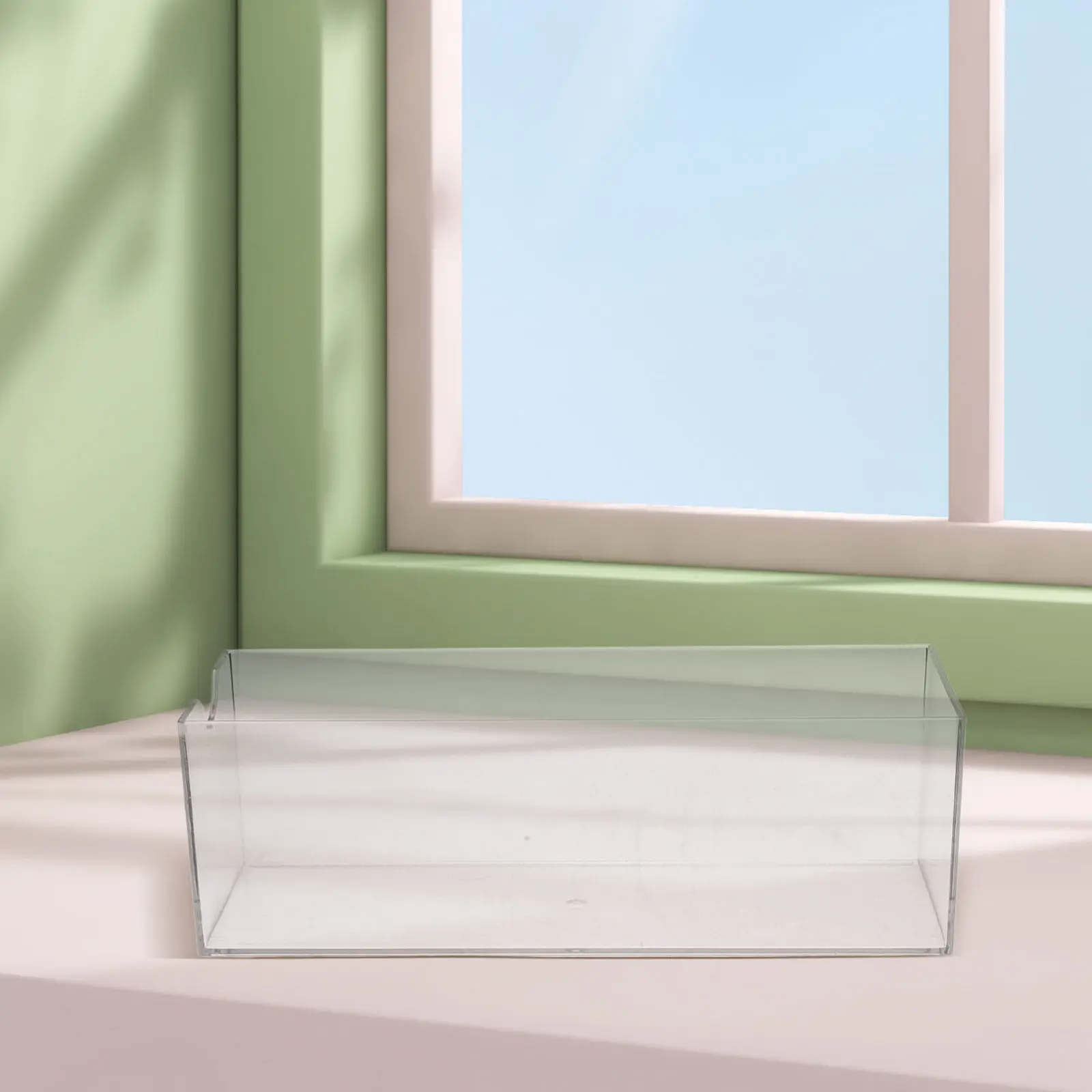 4Pcs Clear Office Desk Organizer Box Transparent Pen Holder Multifunctional Plastic Storage Rack for Stationery Marker Pens