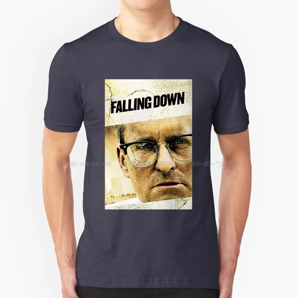 Gift Idea Falling Down Wallpaper Retro Wave T Shirt 100% Cotton Tee Idea Falling Down Wallpaper Retro Wave De Fens Film 90S