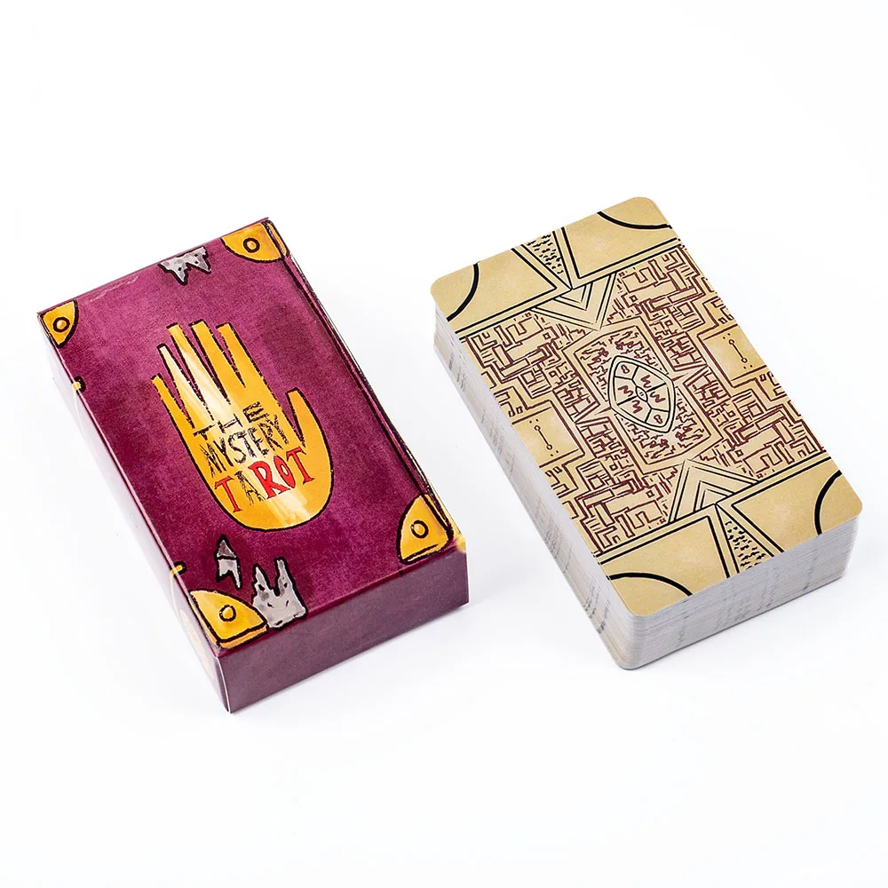 Tajemnica Tarot 78 Talia kart Wersja angielska Fate Wróżenie Karty Wyroczni Wróżenie Gry karciane Impreza Gra planszowa 10,3x6 cm