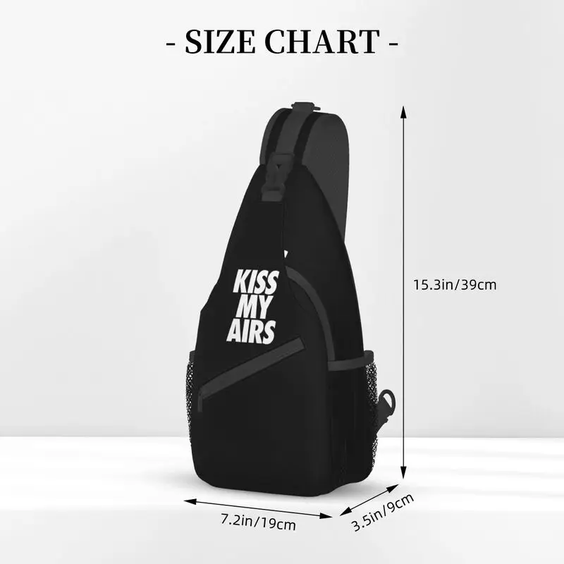 Cool Kiss My Air tas selempang pria, untuk bersepeda berkemah selempang dada ransel bahu