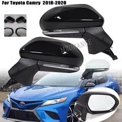 Rear View Mirror For Toyota Camry 2018 2019-2021 Car Side Wing Door mirrors  turn signal light blind spot glass lens  accessory