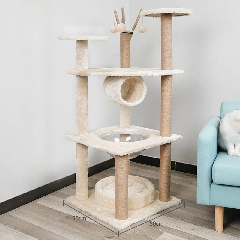 

Scrapers Cat Tower Climbing Wall Stairs Toys Pet Furniture Cat Tower Hiding House Indoor Post Rascador Para Gato Things For Cats
