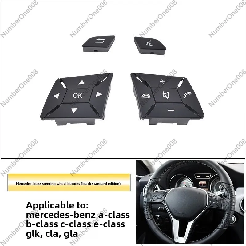 

Multifunction Steering Wheel Button for Mercedes C Class W204 E Class W212 GLK X204 A Class B GLA CLS C218 2007-2016 ABS