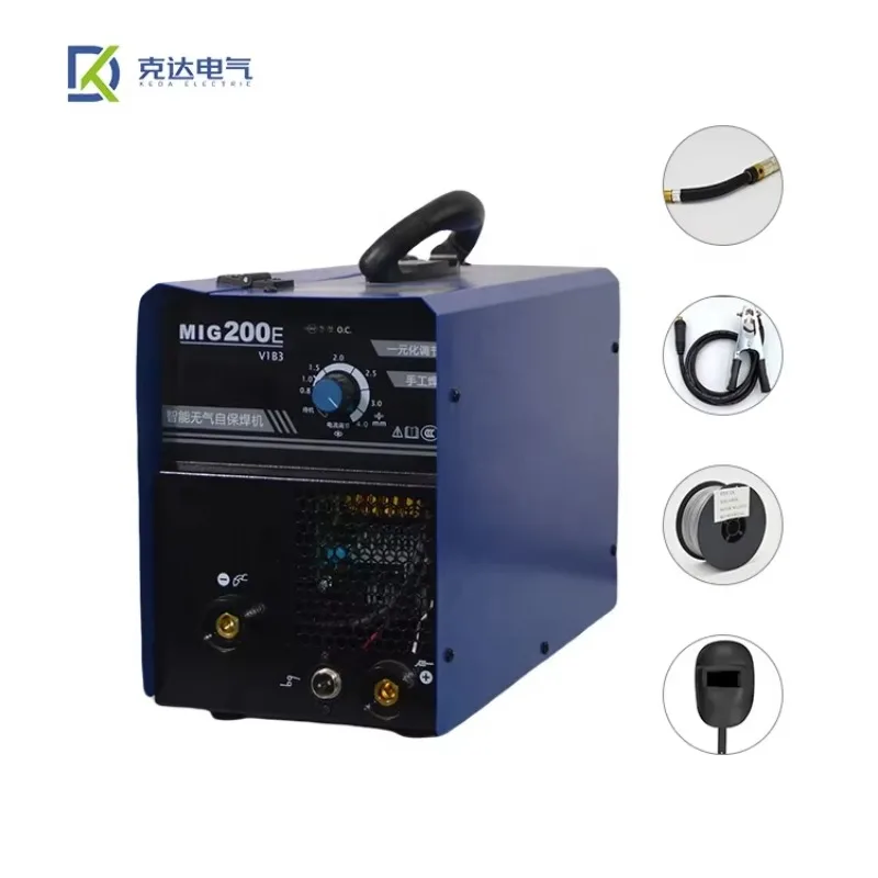 Riland MIG 200E Dual-Purpose Industrial Grade Welder Carbon Dioxide Gasless Shielded Easy Operate MMA/MIG Welding Machine New
