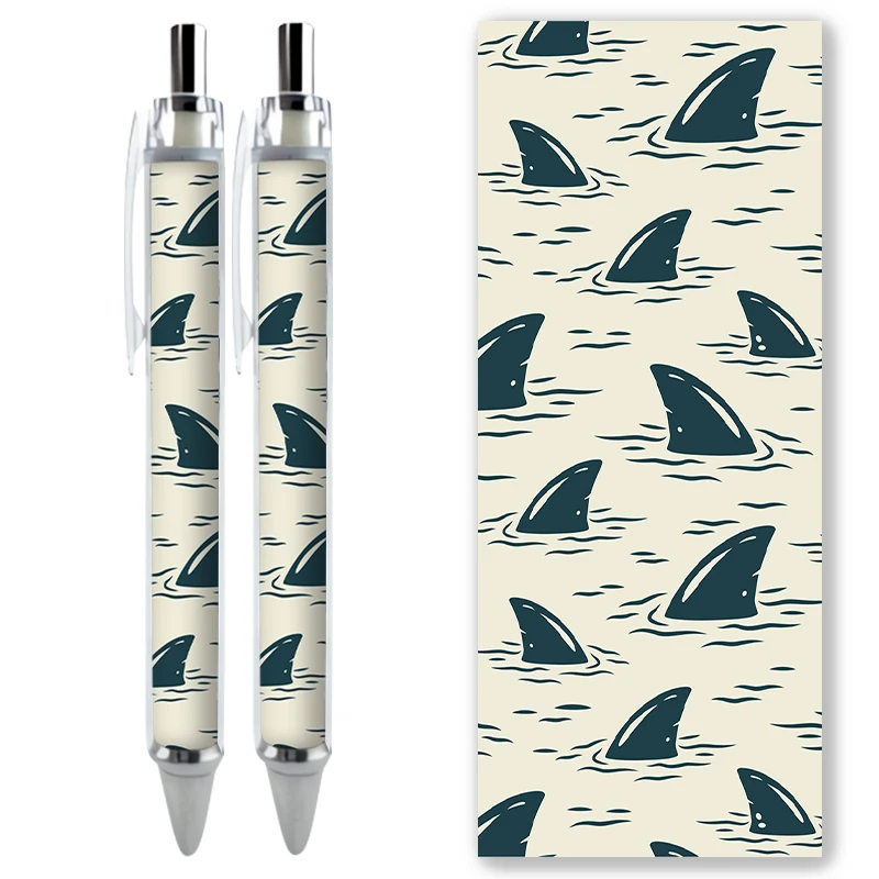 2/4PCS Shark Fins Gel Pens Cartoon Kawaii Pattern Stationery HD Marine Organism Exclusive Design Caneta Writing School Supplies