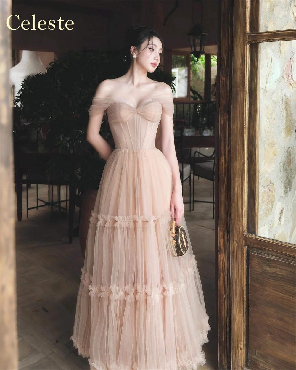 Customized  See Through  Tulle Evening Dress Modern Sweetheart Off the Shoulder Homecoming Dresses Luxury Vestido De Festa