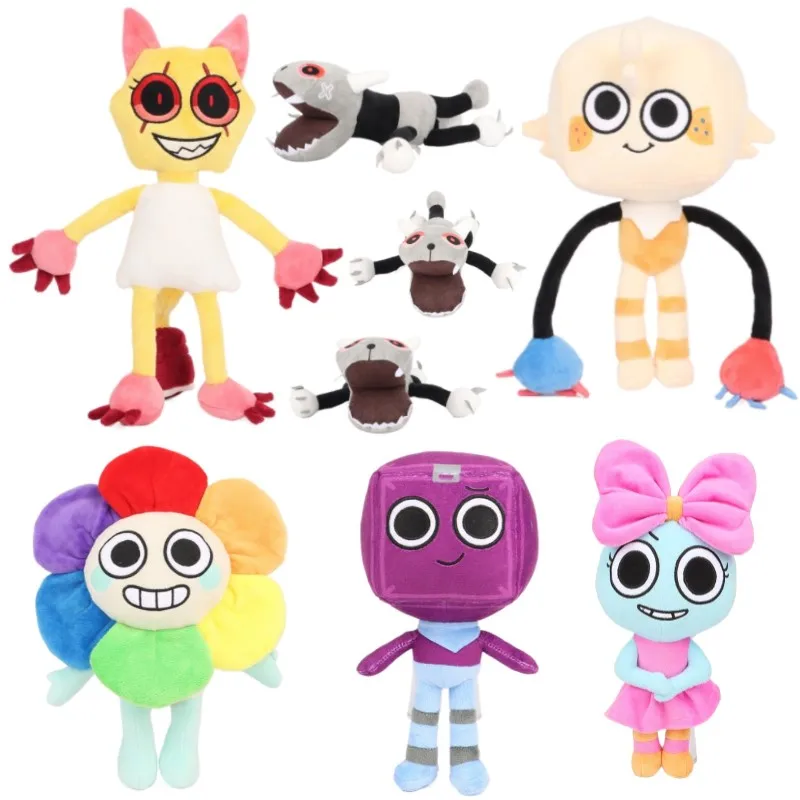 

30cm Dandy's World Plush Cute Dandy World Scrap Stuffed Horror Game Goob Pebble Plushie Soft Pillow Doll Kawaii Children's gift