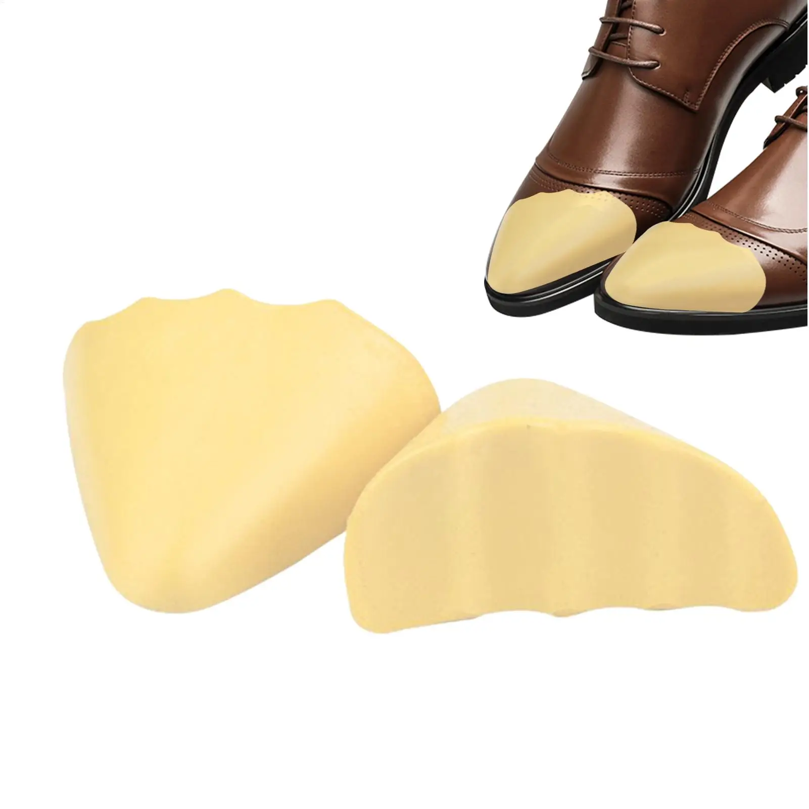 PU Invisible Shoe Size Corrector Inserts Comfortable Toe Pads for Loose Shoes Anti-Slip Cushion Shoe Size Reducer Fillers