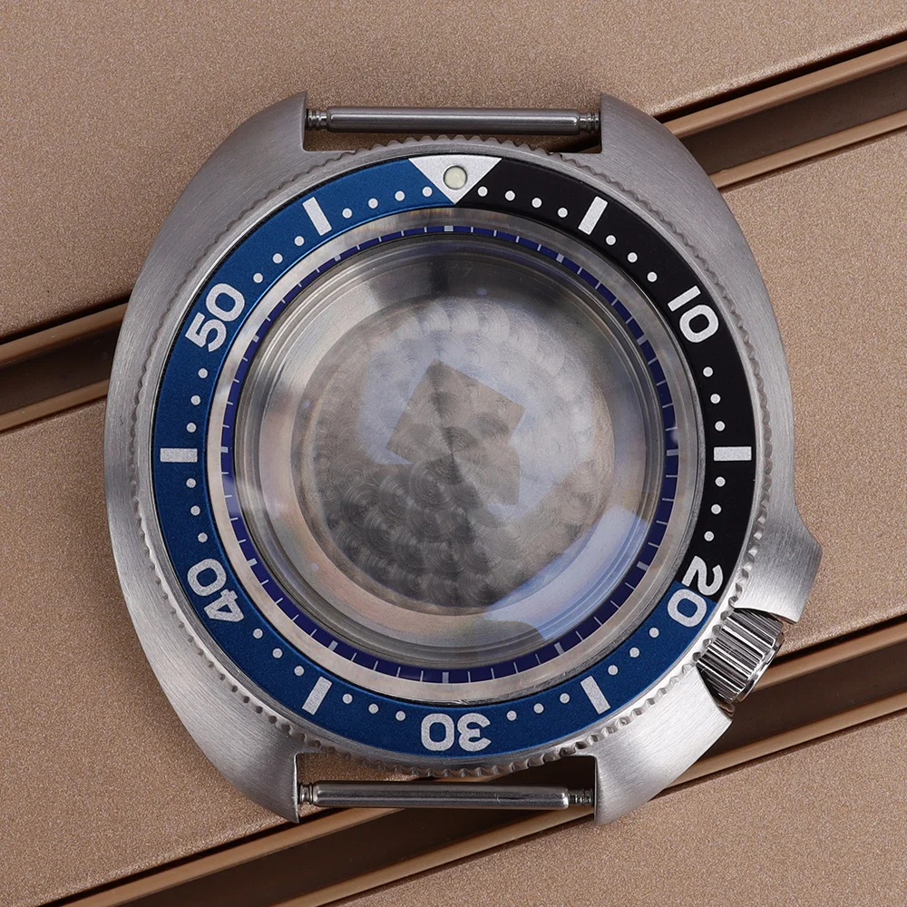 44 مللي متر ساعة رجالي حافظة ل Mod SKX 6105 007 NH34 NH35 NH36 NH38 4R36 حركات التونة الفم وزارة الدفاع أجزاء 28.5 مللي متر الطلب مع حلقة الفصل #5