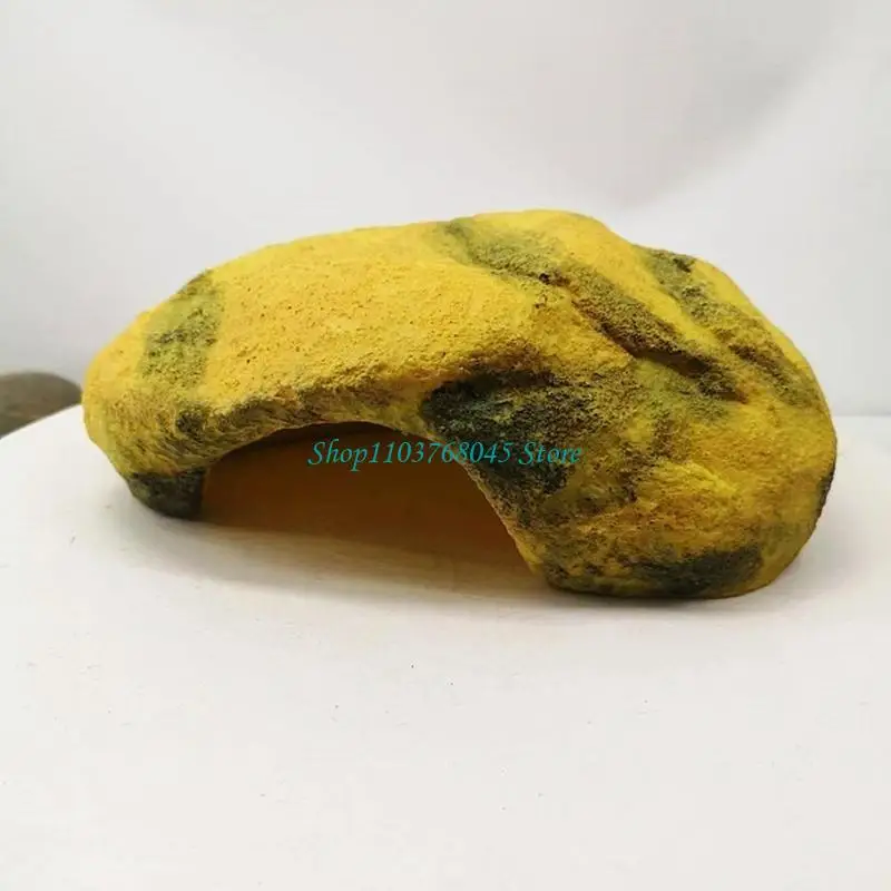 Aquariums Rock Stone Cave Decorations Fish Tanks Sinkable Ornament Aquatic Pet FishTanks Cave House for Tortoises Hiding - view 5