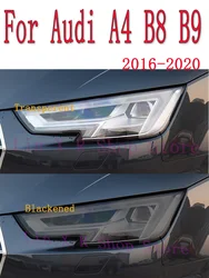 For Audi A4 B8 B9 2016 2017 2018 2019 Car Exterior Headlight Anti-scratch Front Lamp Tint TPU Protective Film Cover Accessories