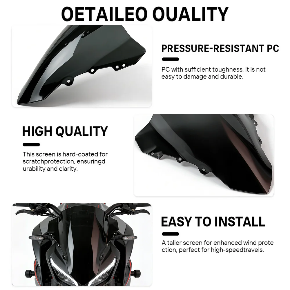 For ZONTES 703 RR 2024-2026 Motorcycle Double Bubble Windscreen Screen 703RR 2025 2026 Wind Deflectors Windshield Accessories - view 5