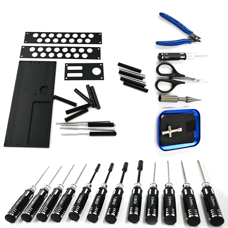 

19 in 1 RC Tools Kits Screwdriver Pliers Hex Sleeve Socket Repair Box Set for Repairing RC Airplanes Rc Car Model Toys