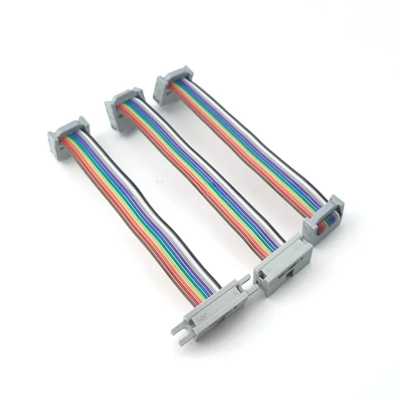FC/DC3-10P/16P/20/26/30/34/40 Pin 2.54MM pitch Flat Ribbon Male To Female PATA Hard Drive IDE Data Extension Cable Verleng kabel