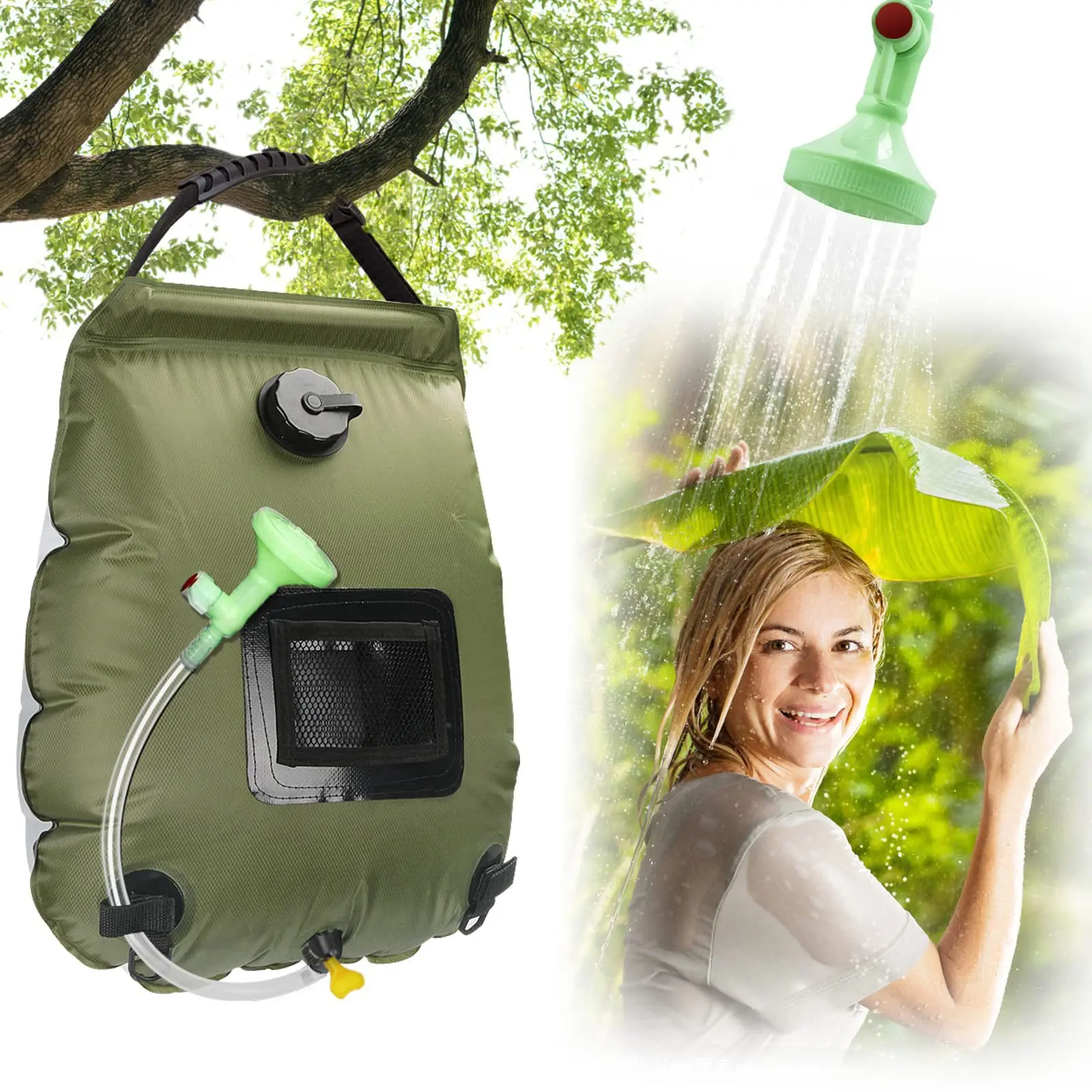 

20L Outdoor Camping Shower Bag, Solar Thermal Portable Shower Bag, Outdoor Shower Bag, Shower Packaging, Water Bag