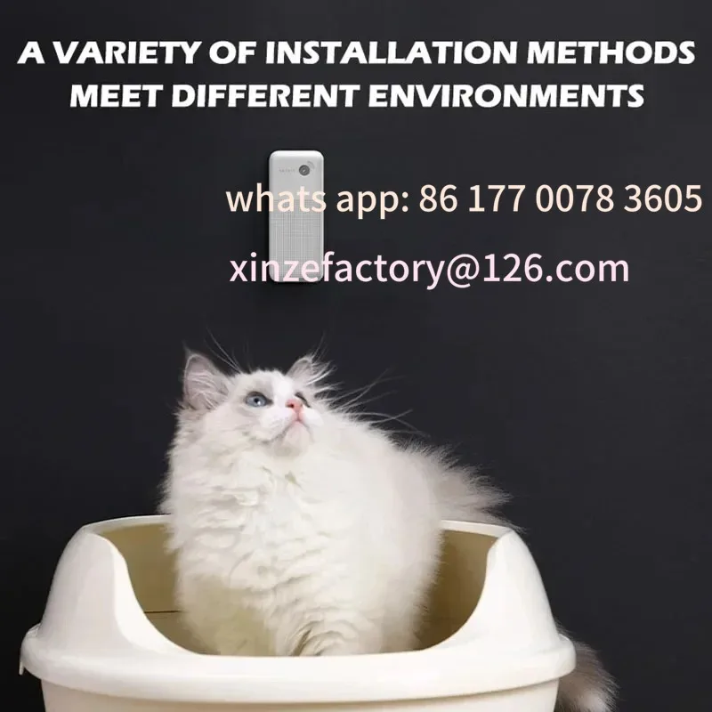ملحقات صندوق نفايات القطط القابلة للتخصيص، مزيل رائحة الرش الذكي، مرحاض القطط، التحكم في الرائحة، تنظيف الهواء #3