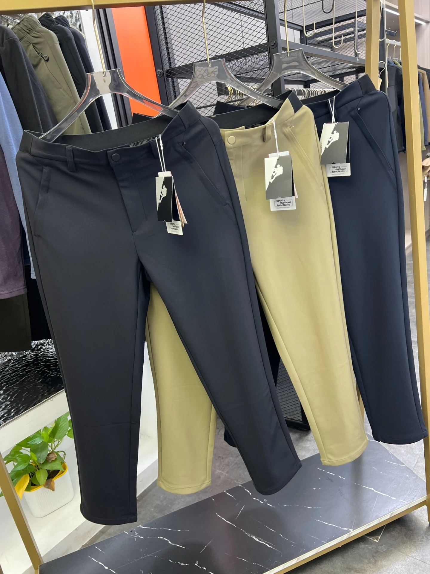 

Мужские повседневные прямые брюки для улицы, универсальные легкие деловые осенние брюки из нейлона, полиэстера, эластичного волокна