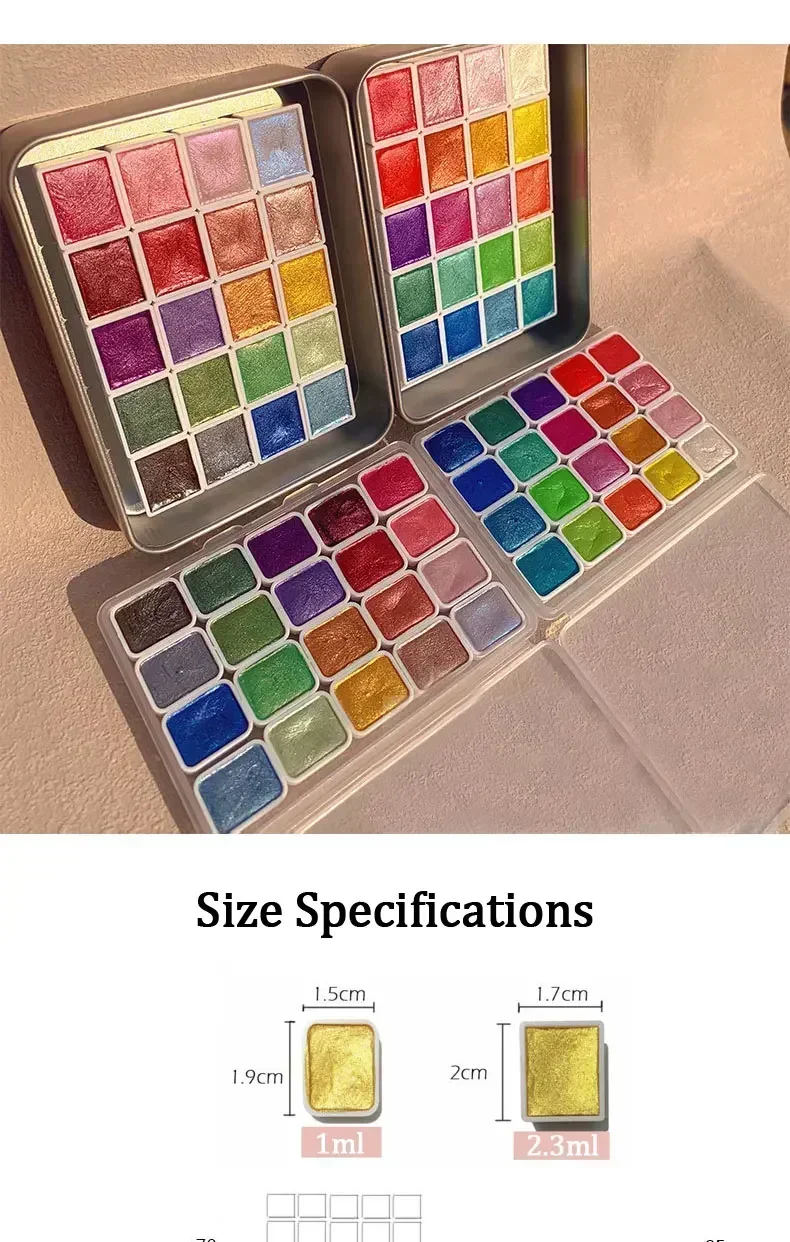 Pinturas de acuarela sólidas, juego de colores al agua para pintura artística, diseño de uñas 167