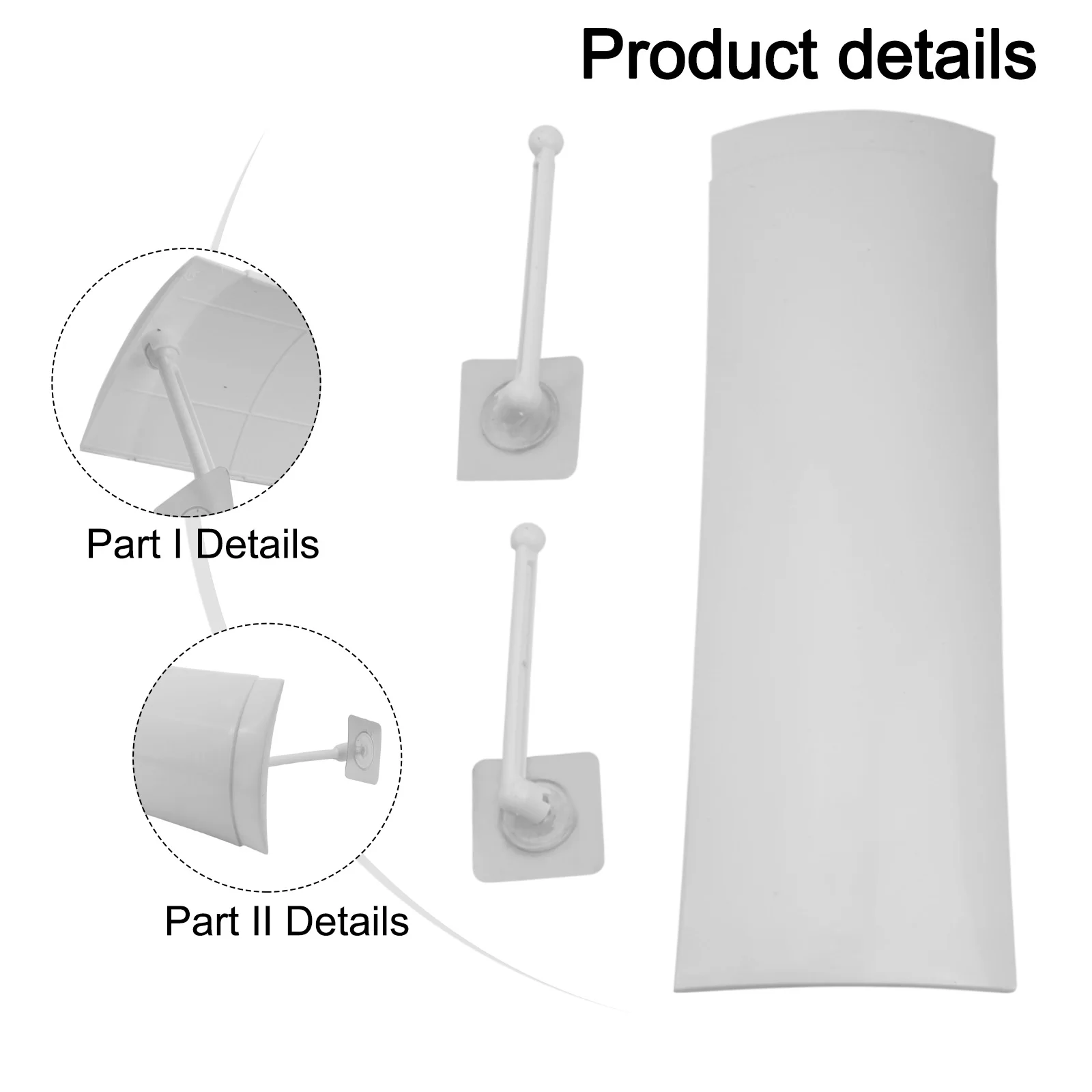Adjustable PP Adjustable Air Conditioning Air Deflector Adjustable Air Conditioning Air Deflector Easy To Clean
