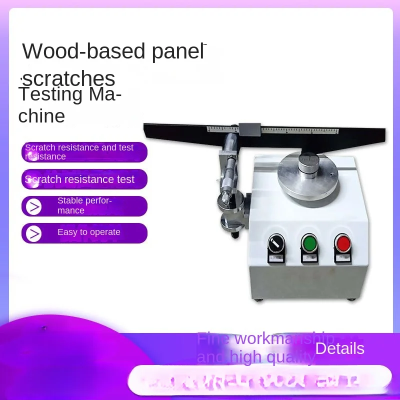 Artificial board scratch testing machine, board surface scratch resistance measuring instrument, plywood coating diamond needle