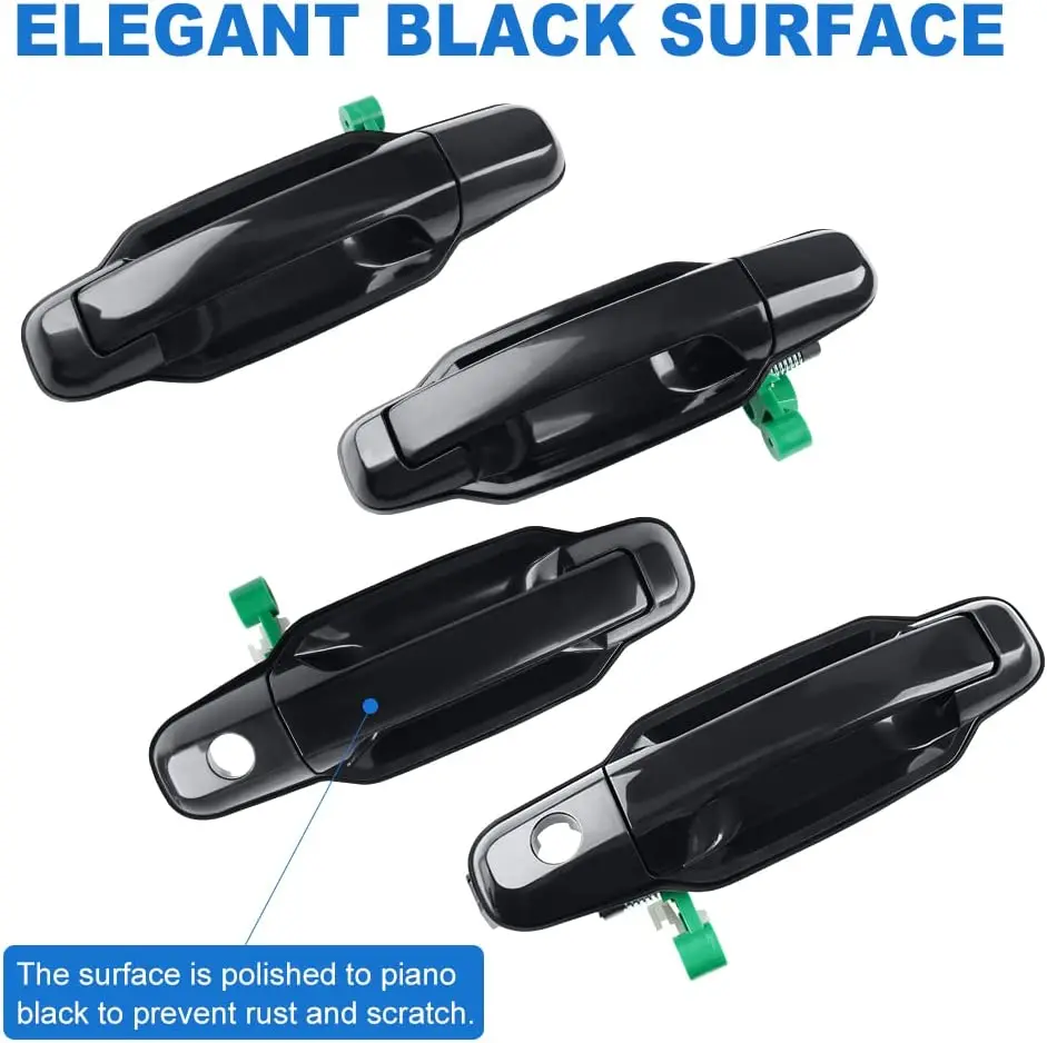 Exterior Door Handles For Kia Sorento 2003 - 2009 Replaces 82650-3E000 81158 81155 Front Rear Left & Right Outside Door Handles