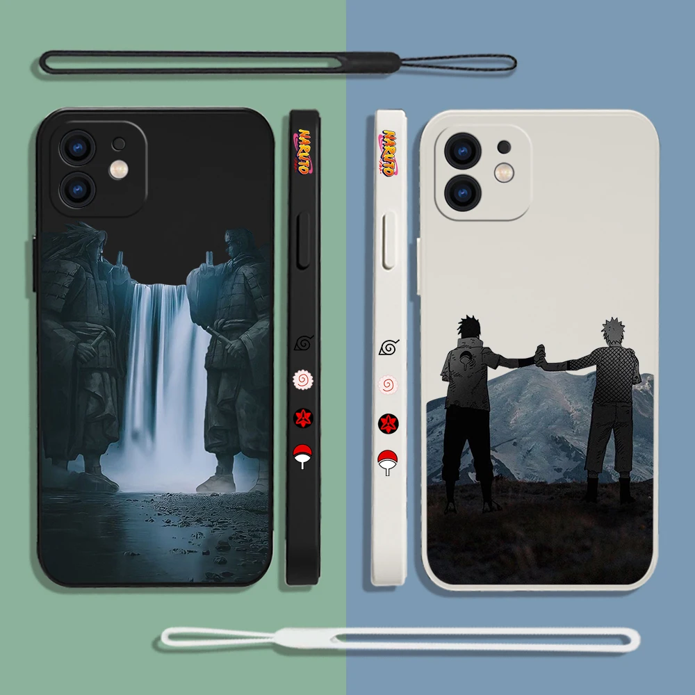 Силиконовый чехол для телефона Narutos Sasukes для iPhone, совместимый с различными моделями, водостойкий, пылезащитный