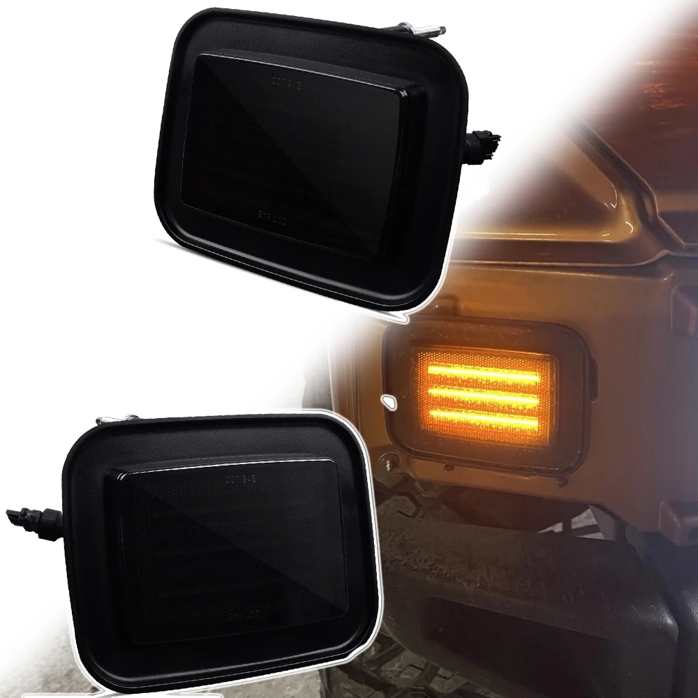 2x LED Flashing Front Bumper Side Marker Light DRL For Hummer H2 2003-2009 Hummer H2 SUT 2005-2009 Auto Assembly Indicator