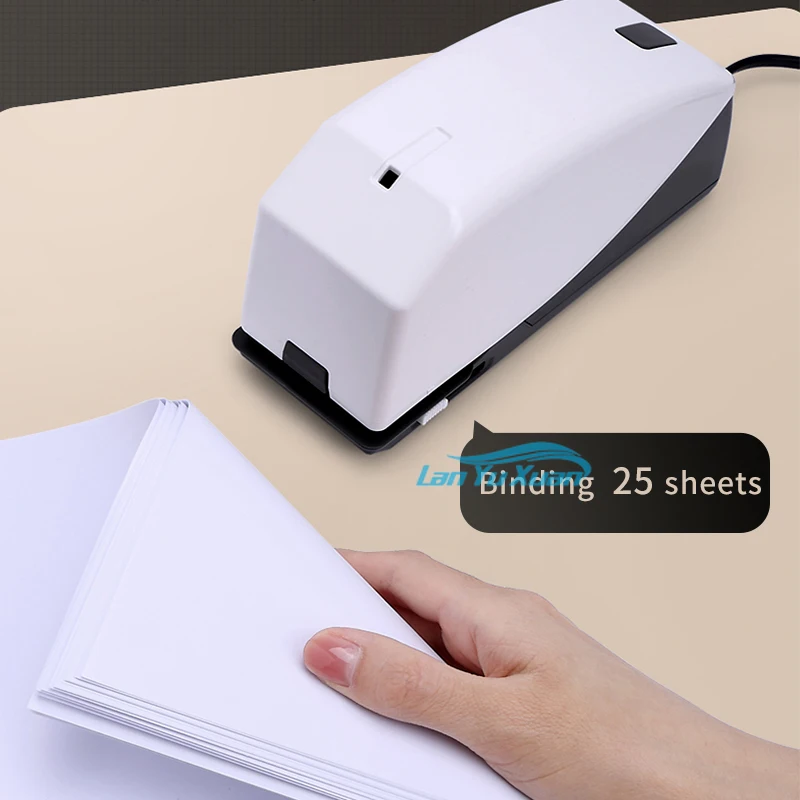 high quality office desktop standard 25 sheets electric paper stapler