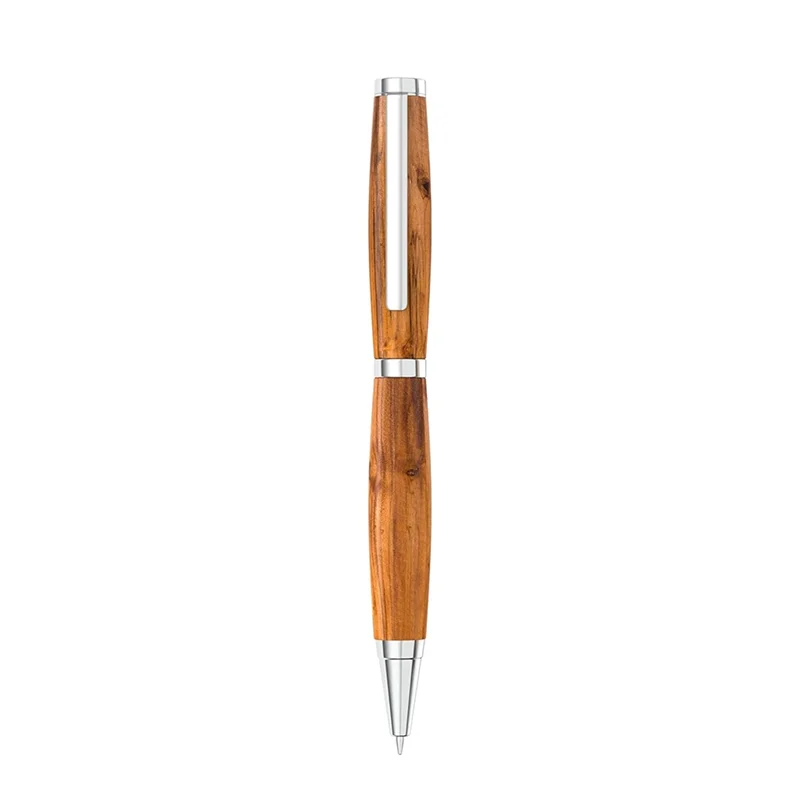 BAAR-Kit de bolígrafo para torneado de madera delgado, juego plateado, suministros para manualidades DIY para torno, regalos hechos a mano y herramientas de escritura personalizadas