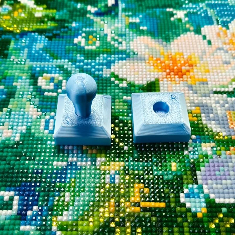 3D-Druck-Prägewalze, Diamant-Punkt-Bohrer, abnehmbare ergonomische Bürste, handgefertigtes mehrfarbiges Diamantmalerei-Werkzeugset – Detail 6