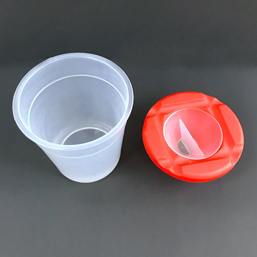 16 Pieces Painting Cups Set Clear Cups Color-Coded Lids Spill-Proof for Students Art Accessories Painting Accessories