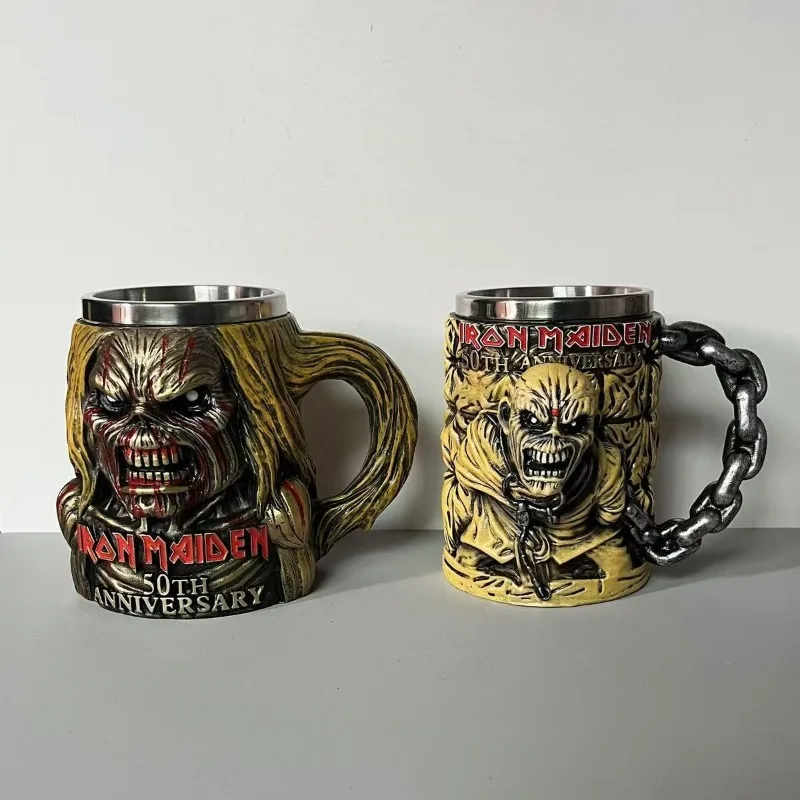 Iron Maiden Band 3D Mug 50th Anniversary Collectible Model Cup Gift Fan Ornament Iron Maiden Band Peripheral