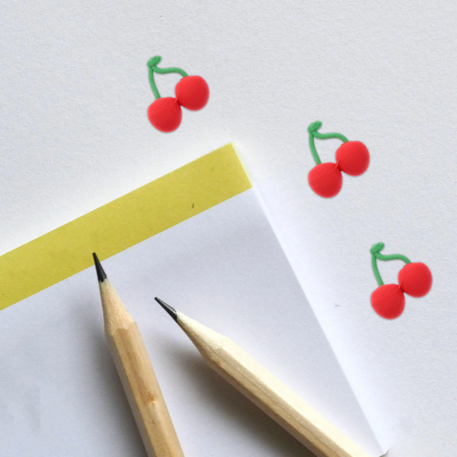 30Pcs Cherry Shape Eraser Cute Small Erasers for Desk Pets Aesthetic Erasers Pencil Rubbers for School Supplies Classroom