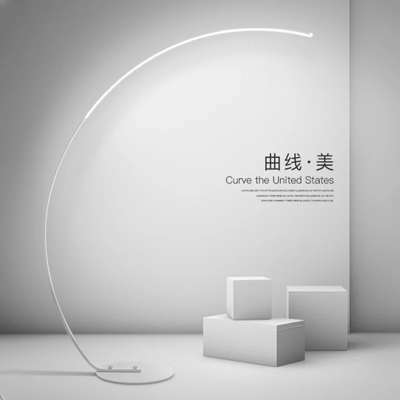 

Minimalist Modern Led Floor Lamp Living Room Home Decor Light Fixture Indoor Lighting Sofa Bedroom Bedside Lamp Arc RGB Floor