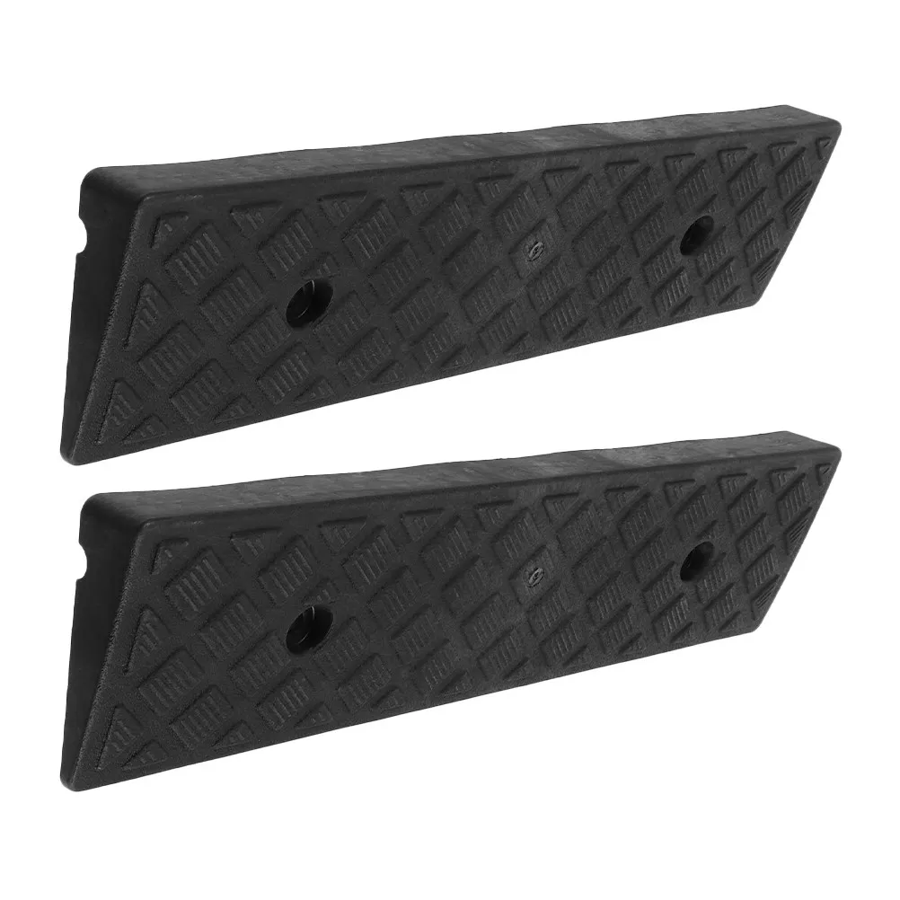 2Pcs Vehicle Ramp Plastic Curb Step for Driveway Threshold Doorway Handicap Access Wheelchair Scooter Mobility Smooth Slope