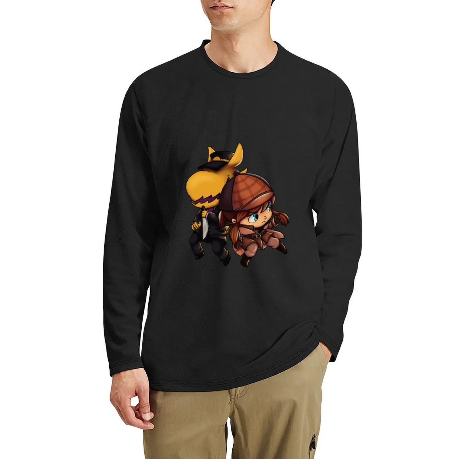 

A Hat in Time Hat Kid + Conductor Long T-Shirt cute tops aesthetic clothes boys t shirts sweat shirt oversized t shirts for men