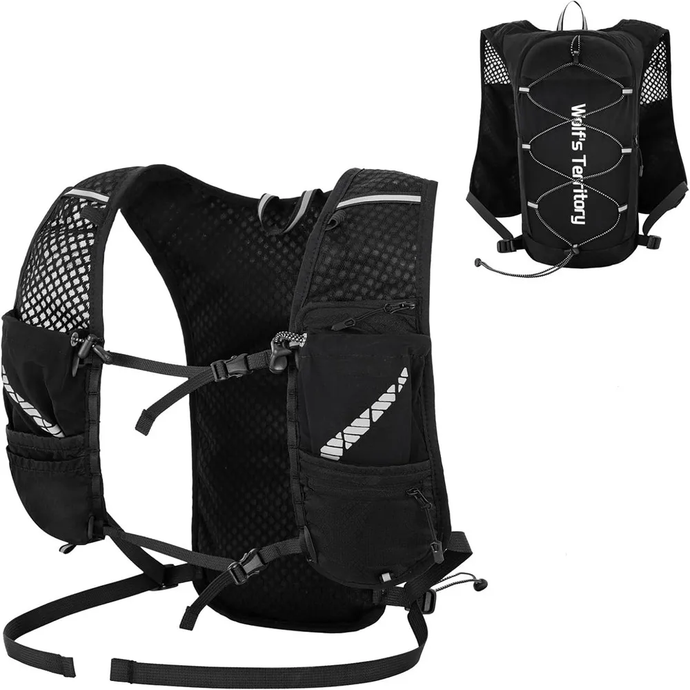 New Lightweight Hydration Backpack Multi Function Breathable Running Vest Backpack, Hydro Water Daypack for Cycling Hiking Rave
