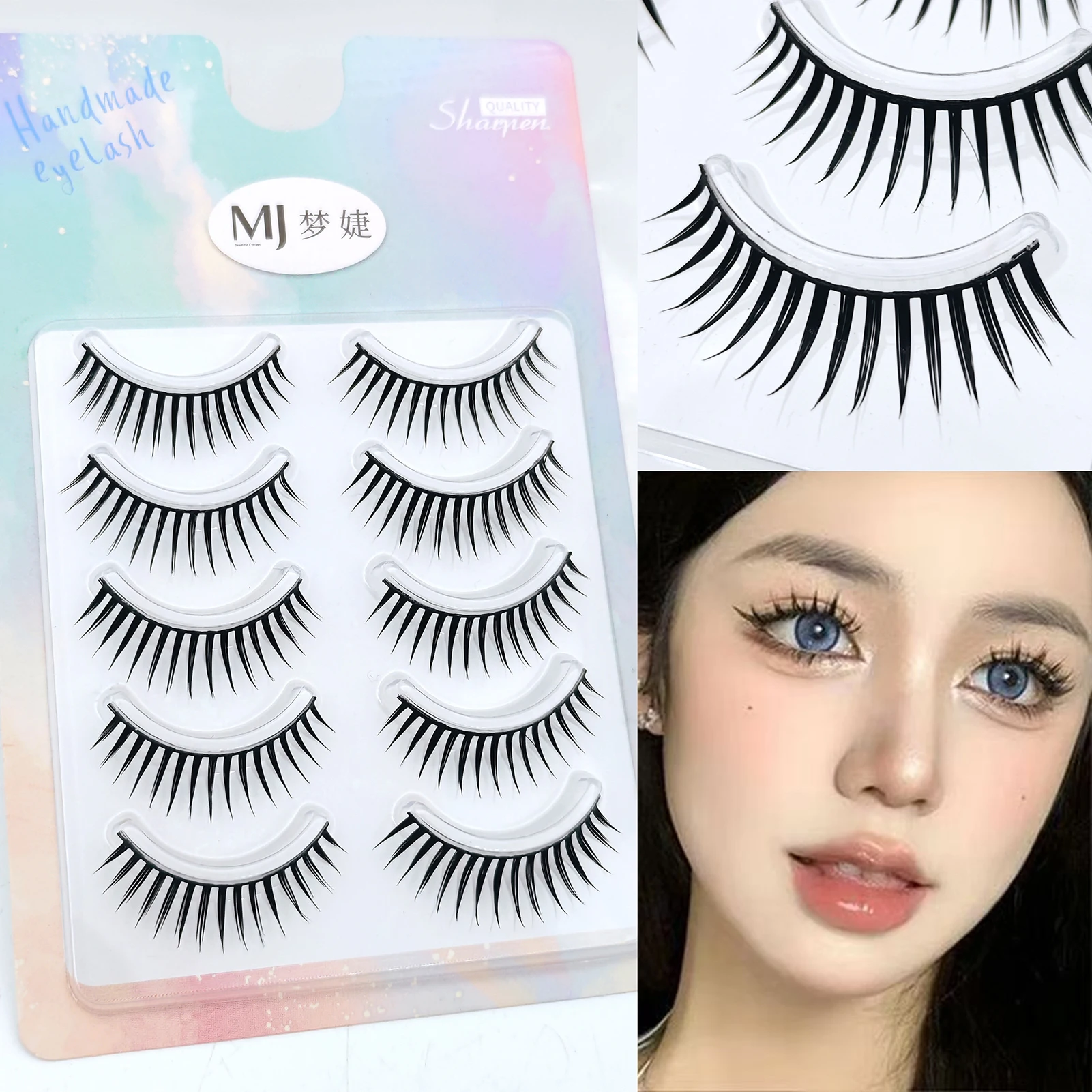 Eyelash Extension Korean Style - Faux cils spectaculaires style Manga, courbure