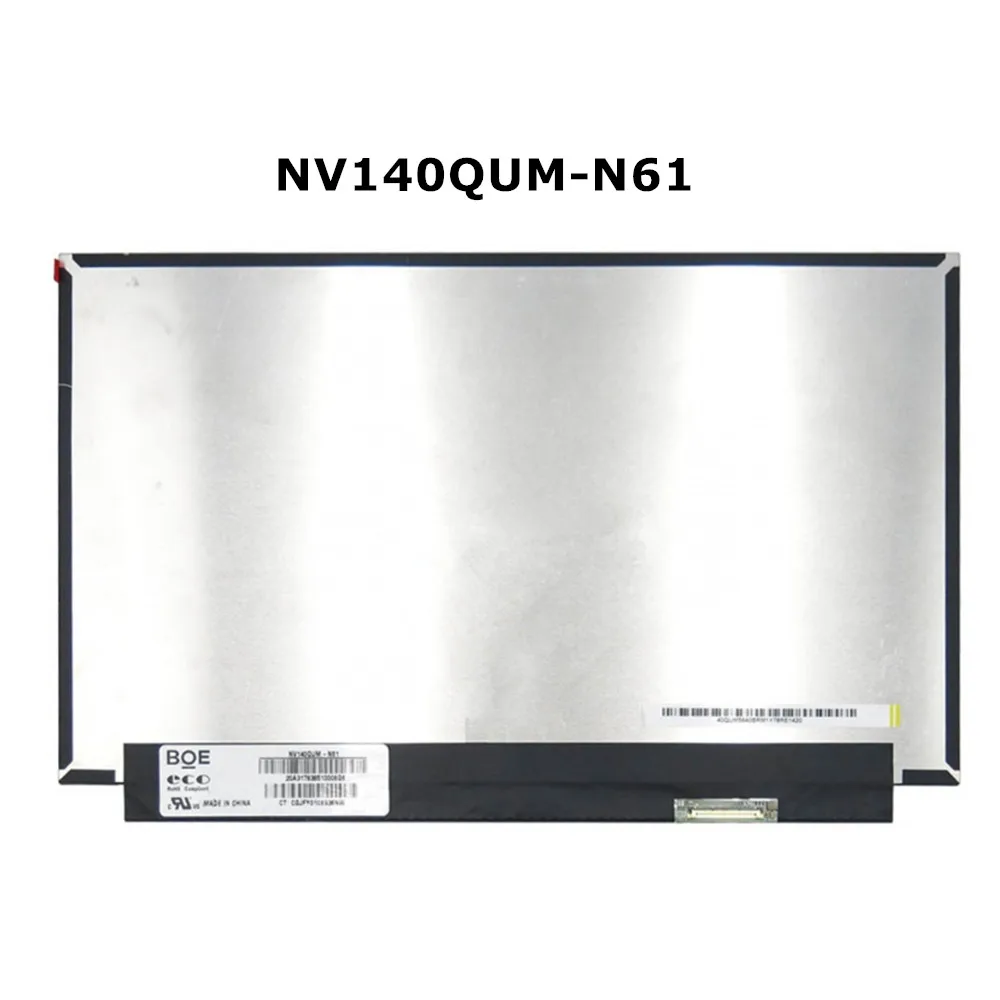 Imagem -04 - Ips Tela Lcd para Laptop 14.0in Nv140qum-n61 Fits B140zan01.0 Nv140qum N61 4k Tela Led 3840*2160