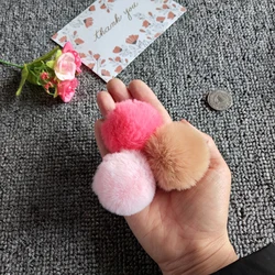 5 Stück Kunst pelz Pompon weiche Pompons flauschige Plüsch bälle Pom Poms Filz Haarball Nähen Handwerk liefert DIY Kinderspiel zeug Hochzeits dekor