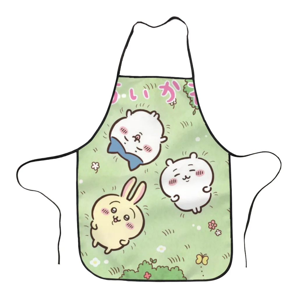 

Fashion Design Cartoon-Kawaii-Chiikawa-Cute Apron Store Logo For Women Gift Composite Fabric Cleaning Pinafore Home