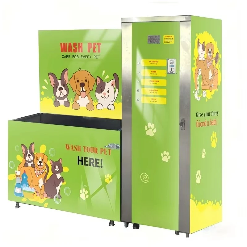 FL 2026 New Produced Factory Self-service Dog and cat Wash Machine Commercial Pet Shop portable pet wash vending machine Custom